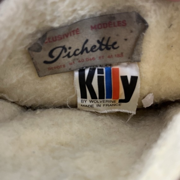 60's 70's GOAT FUR APRES SKI BOOTS Jean-Claude Killy By Wolverine Made In France - Picture 6 of 16